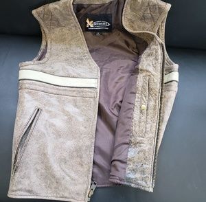 Leather dual carry vest
